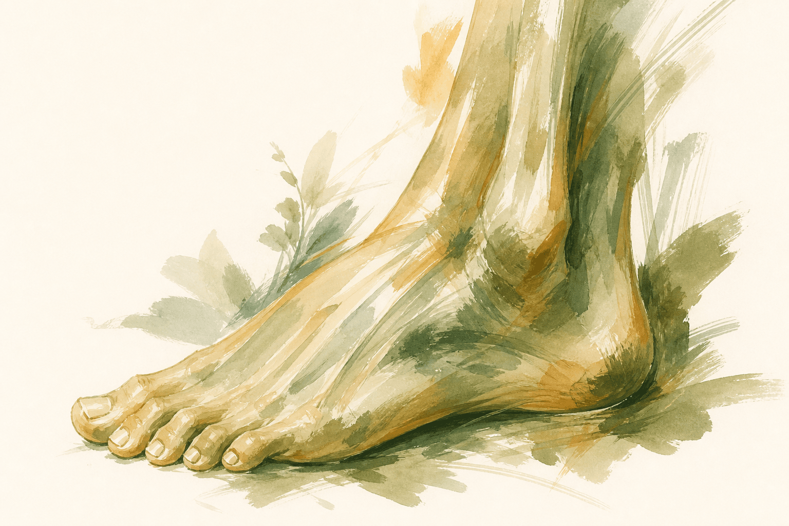 Illustration of the foot and ankle