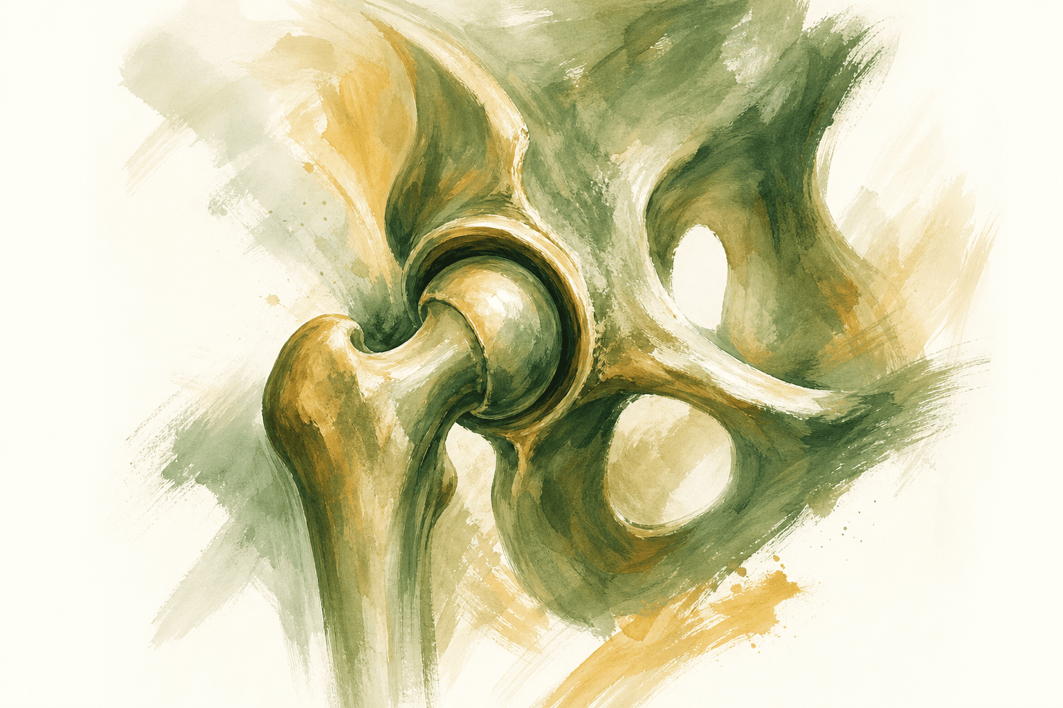 Illustration of the hip joint