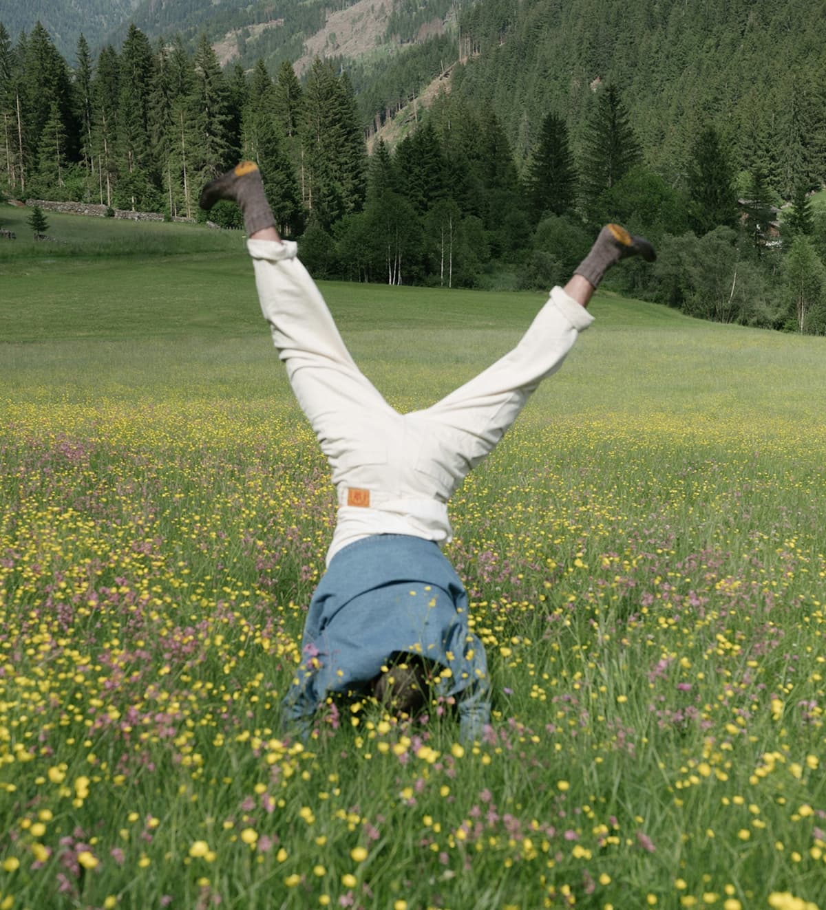 Client enjoying nature